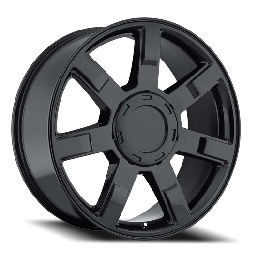O.E. REVOLUTION 122 24X10 31 6X139.7 GLOSS BLACK & MACHINED