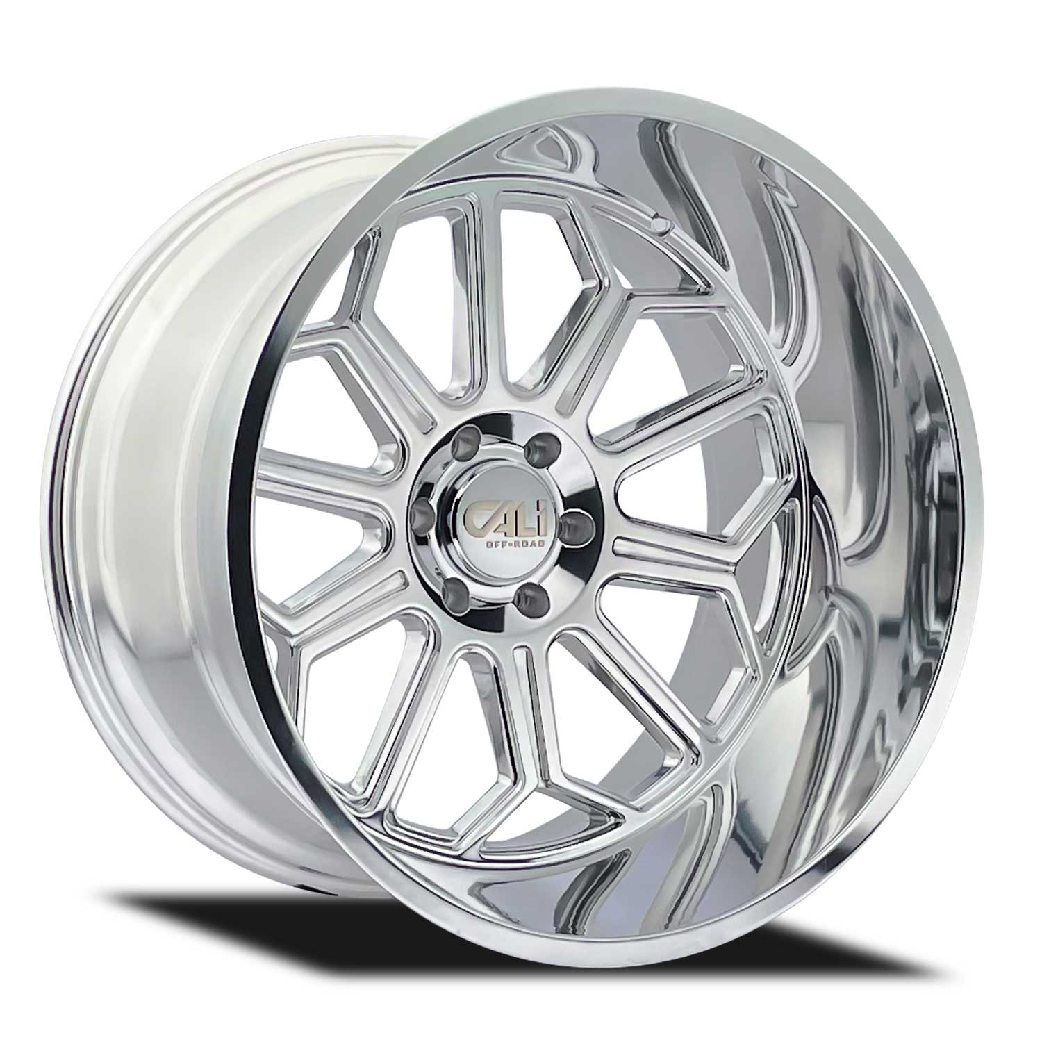 Cali Off-Road Auburn - 20x10 -25mm 6x135 Polished Wheel | 9117-2136P