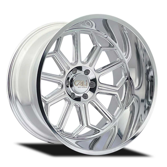 Cali Off-Road Auburn - 20x10 -25mm 6x135 Polished Wheel | 9117-2136P
