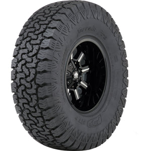 SET OF 4 WHEEL & TIRE PACKAGE - MOTO METAL MO811 COMBAT 20X10 -18 6X139.7 GLOSS BLACK MILLED | AMP PRO AT 33X12.50R20