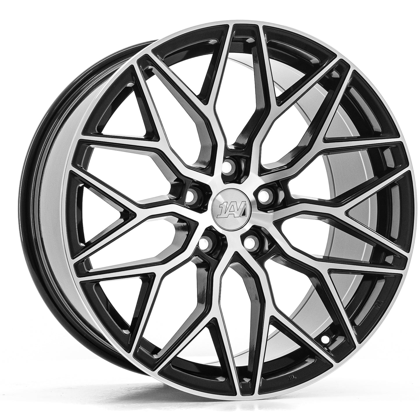 1AV ZX12 19x8.5 40 5x120 BLACK AND POLISHED FACE