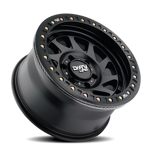 Dirty Life 9313 Enigma Race - 17x9 -12mm 5x127 (5x5) Matte Black Wheel | 9313-7973MB12