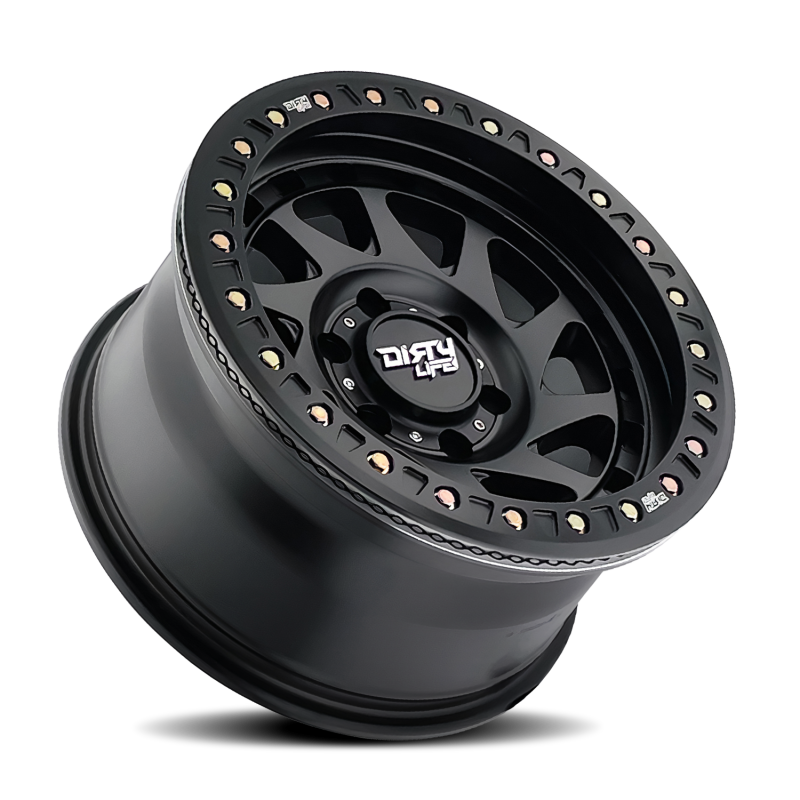 Dirty Life 9313 Enigma Race - 17x9 -12mm 8x170 Matte Black Wheel | 9313-7970MB12