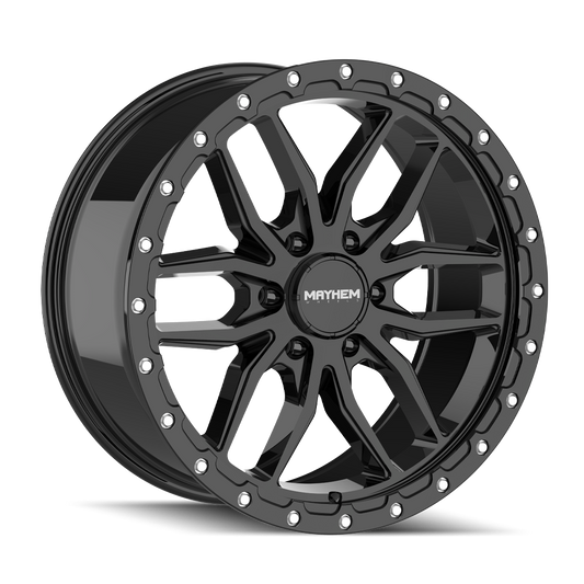 Mayhem 8310 - 20x9 0mm 6x139.7 Gloss Black Wheel | 8310-2983GB