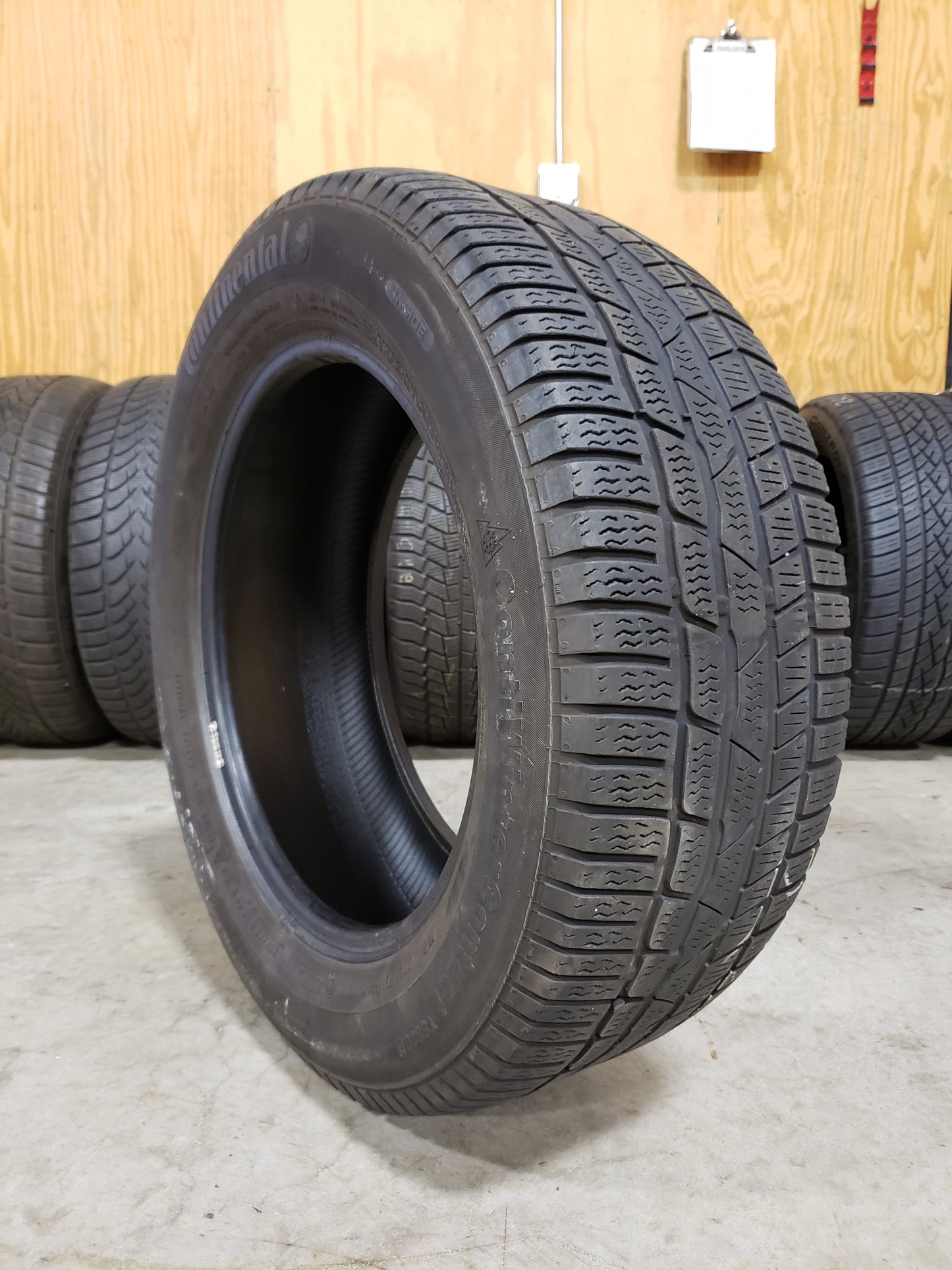 SINGLE 225/55R16 Continental Conti Winter Contact TS830P 99H XL - Used Tires