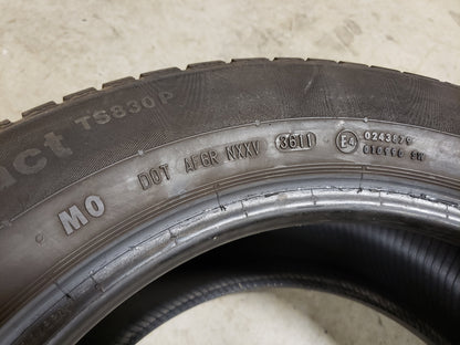 SINGLE 225/55R16 Continental Conti Winter Contact TS830P 99H XL - Used Tires