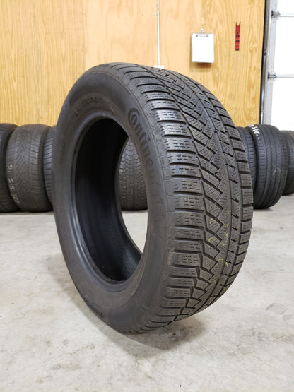SET OF 2 225/55R16 Continental ContiWinterContact TS850P 99H XL - Used Tires