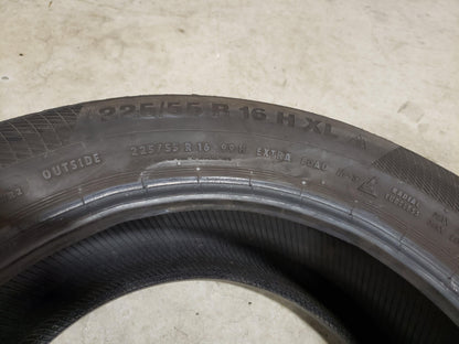 SET OF 2 225/55R16 Continental ContiWinterContact TS850P 99H XL - Used Tires