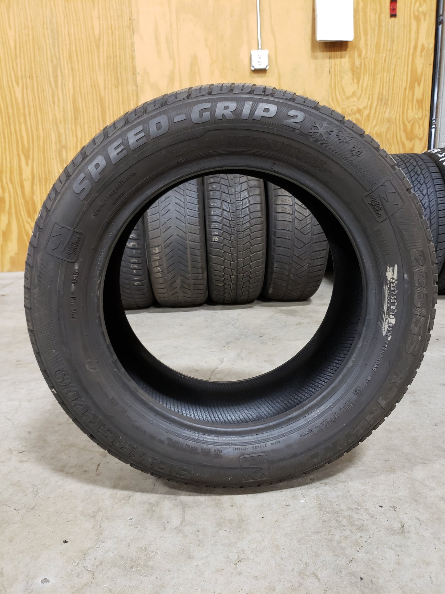 SINGLE 225/55R16 Semperit Speed-Grip2 99H XL Extra Load - Used Tires