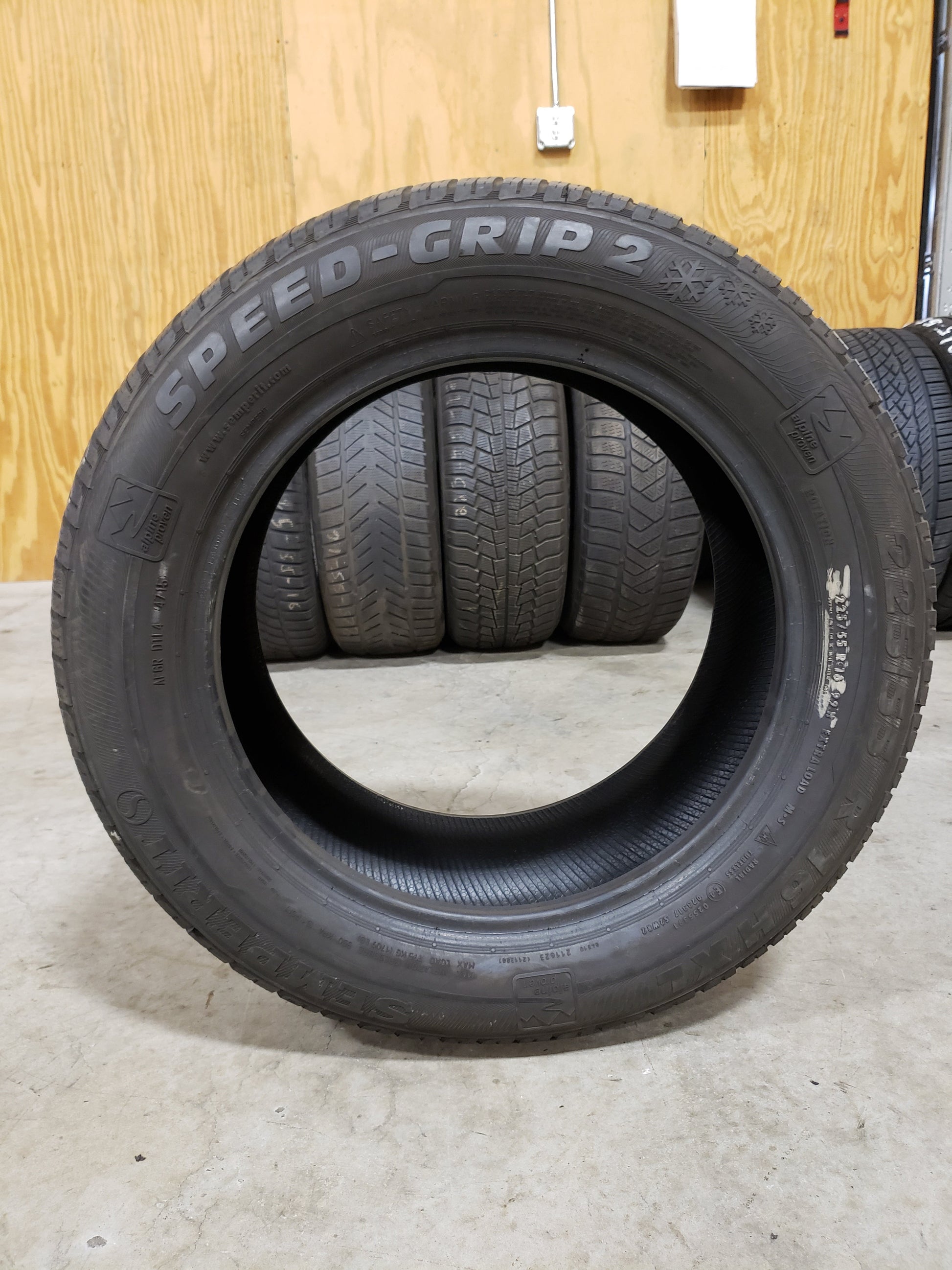 SINGLE 225/55R16 Semperit Speed-Grip2 99H XL Extra Load - Used Tires