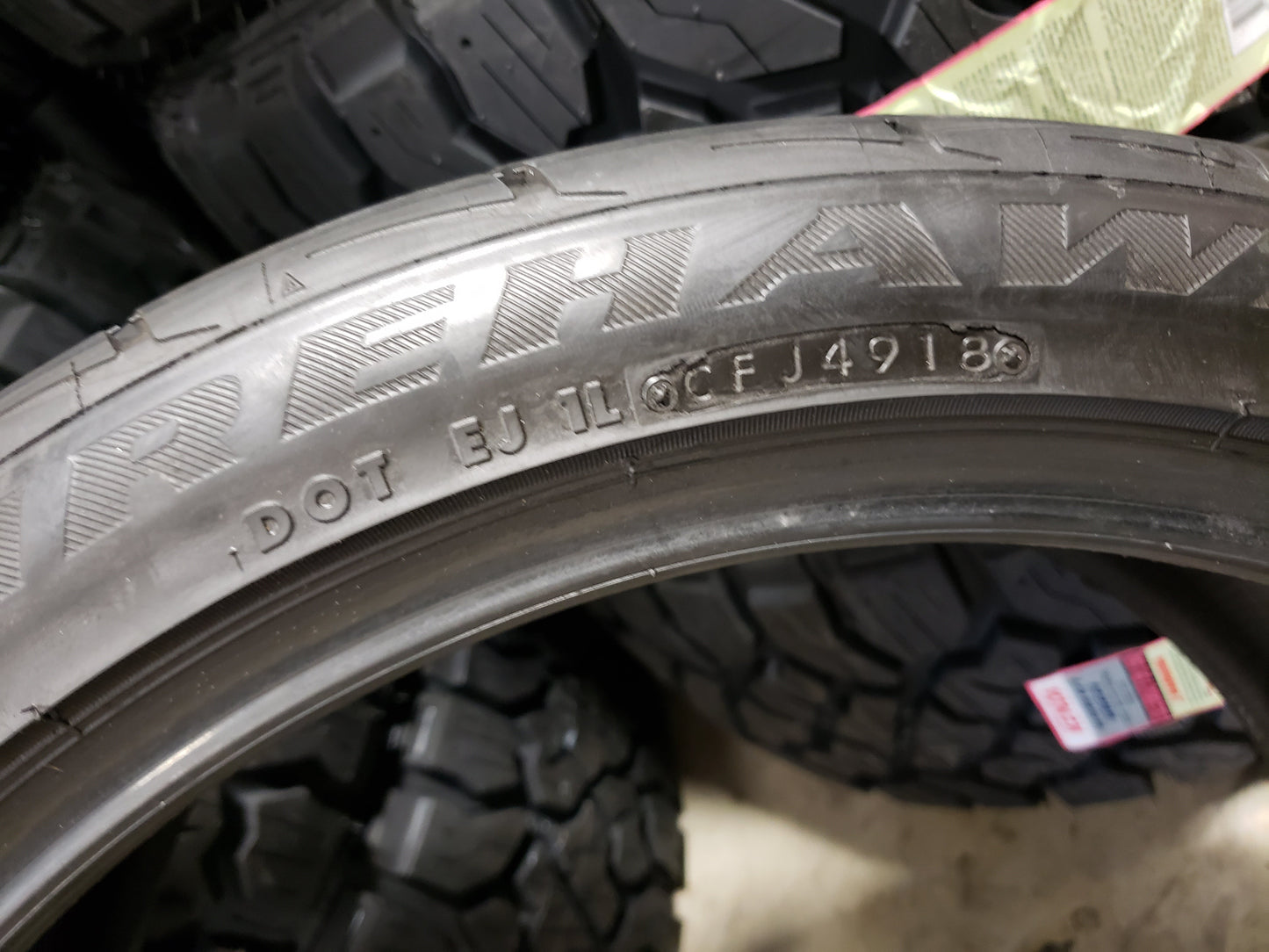 SINGLE 245/40R20 Firestone Firehawk Indi 500 99 W XL - Used Tires