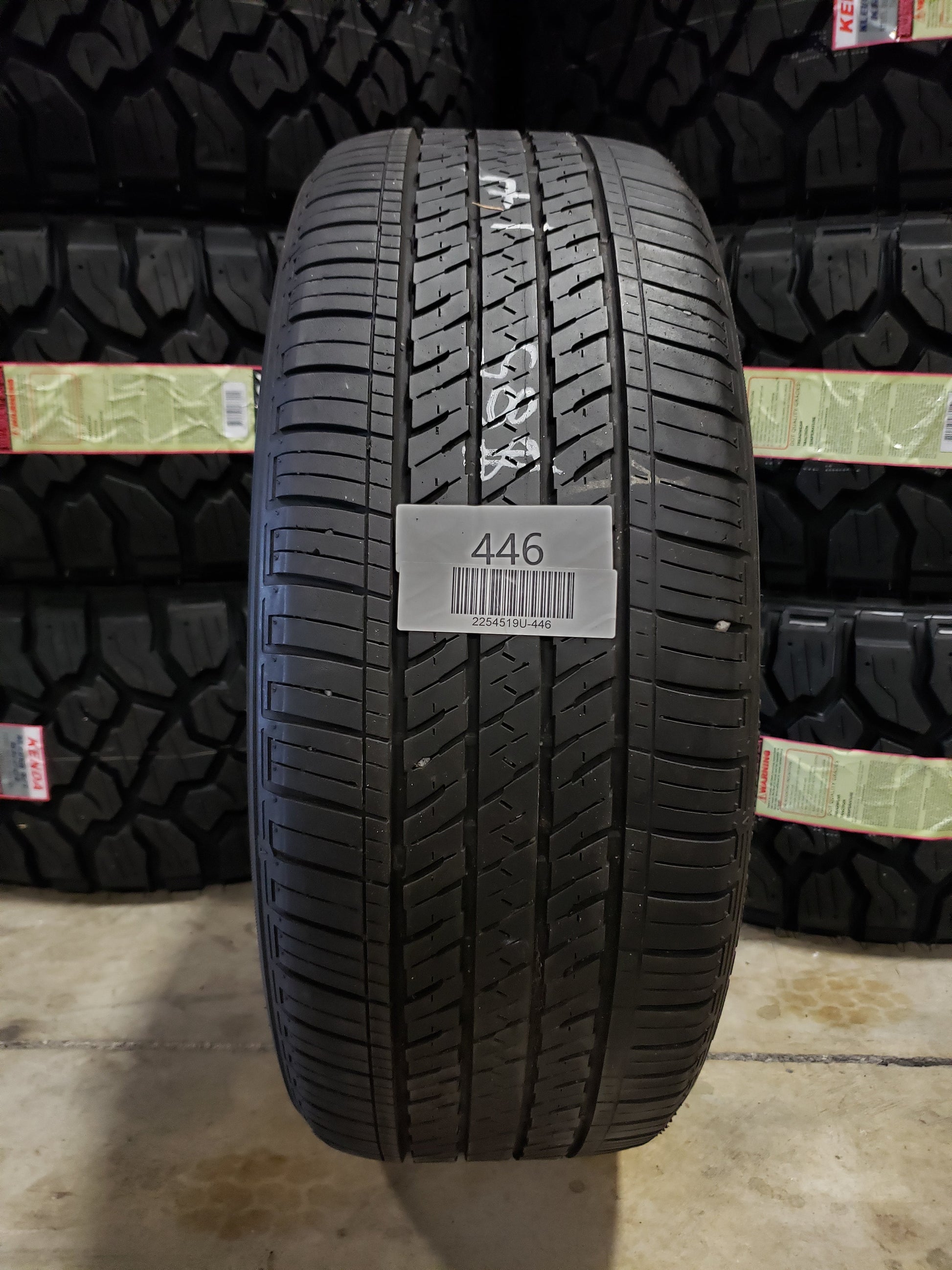 SINGLE 225/45R19 Bridgestone Ecopia H/L 422 Plus 92 W XL - Used Tires