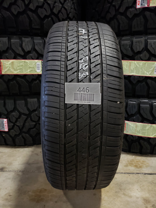 SINGLE 225/45R19 Bridgestone Ecopia H/L 422 Plus 92 W XL - Used Tires