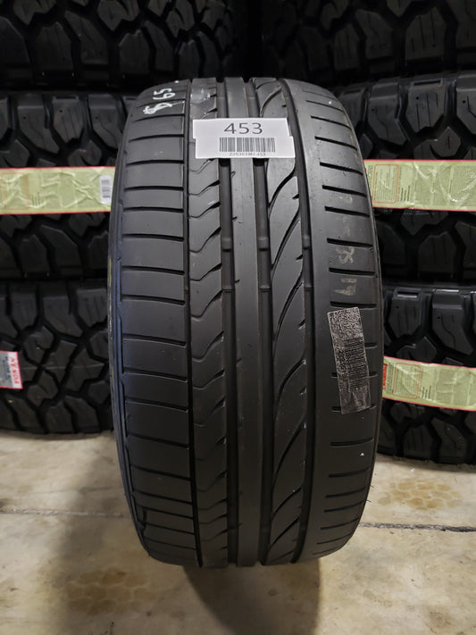 SINGLE 225/35R19 Bridgestone Potenza RE050A RFT 88 Y XL - Used Tires