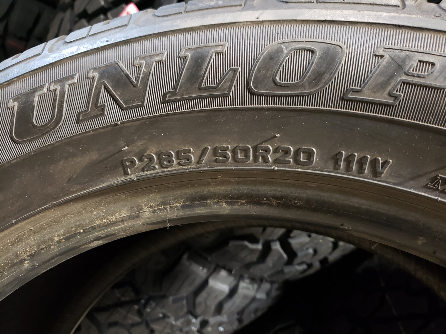 SINGLE 285/50R20 Dunlop Grandtrek PT 2A 111 V SL - Used Tires