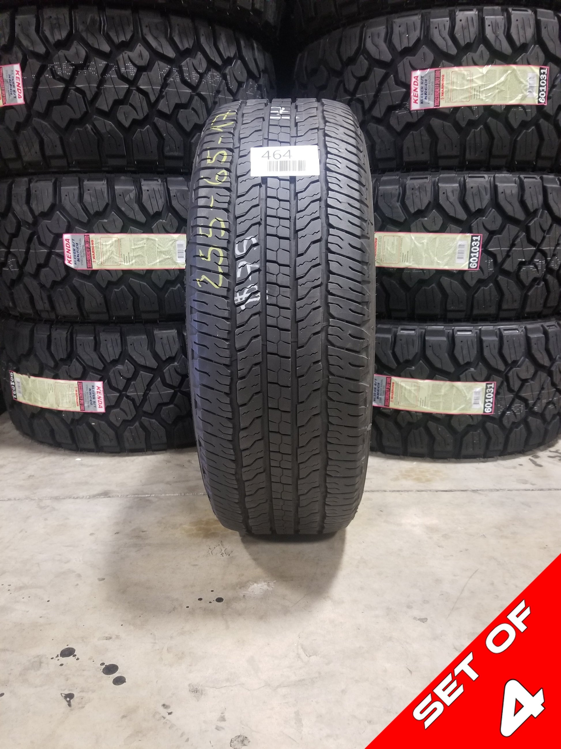 SET OF 4 255/65R17 Goodyear Wrangler Fortitude HT 110 T SL - Used Tires
