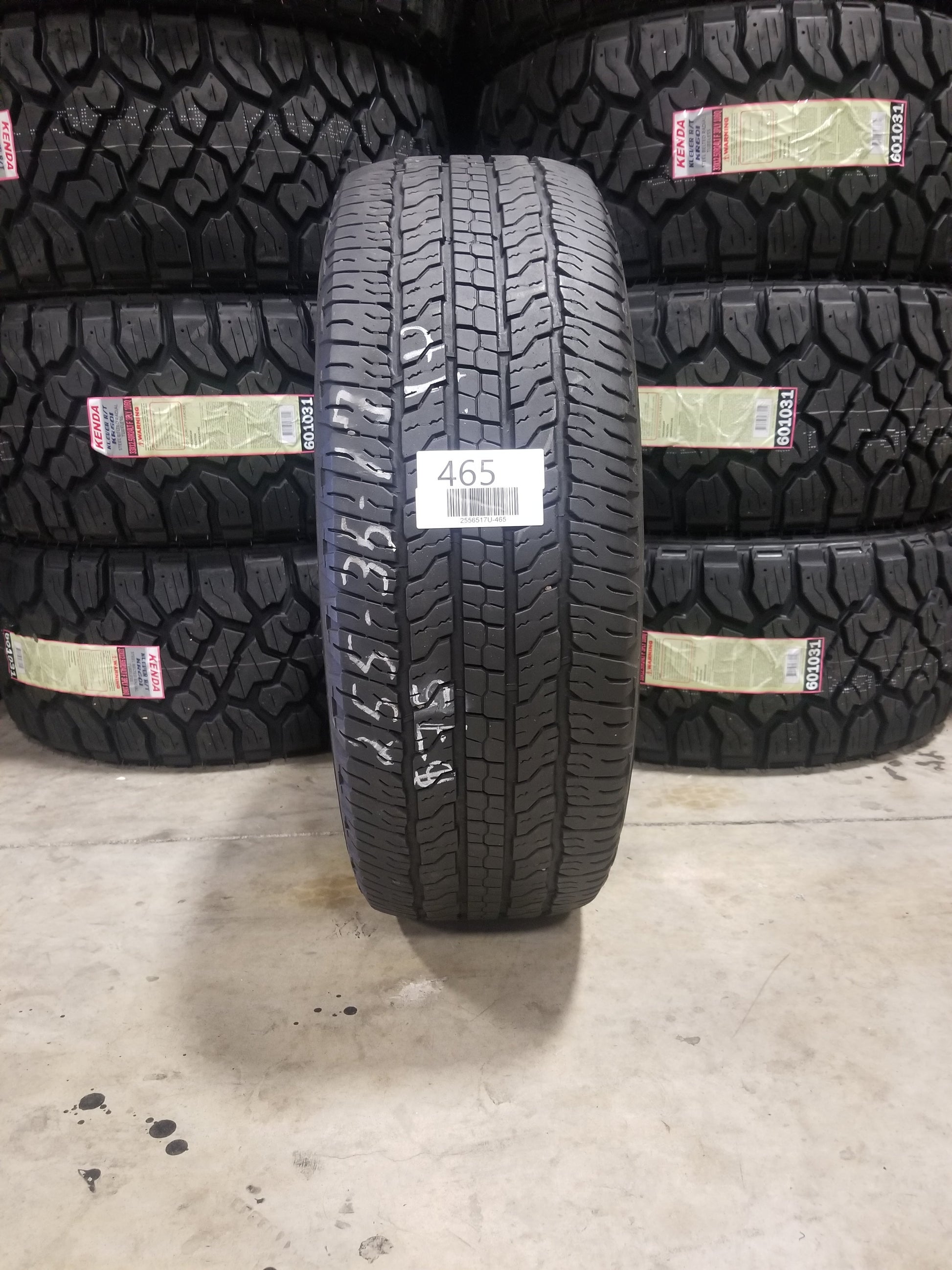 SET OF 4 255/65R17 Goodyear Wrangler Fortitude HT 110 T SL - Used Tires