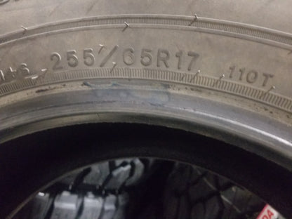 SET OF 4 255/65R17 Goodyear Wrangler Fortitude HT 110 T SL - Used Tires