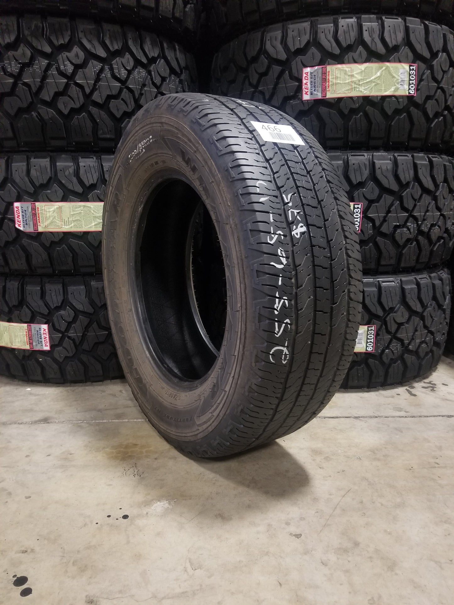 SET OF 4 255/65R17 Goodyear Wrangler Fortitude HT 110 T SL - Used Tires