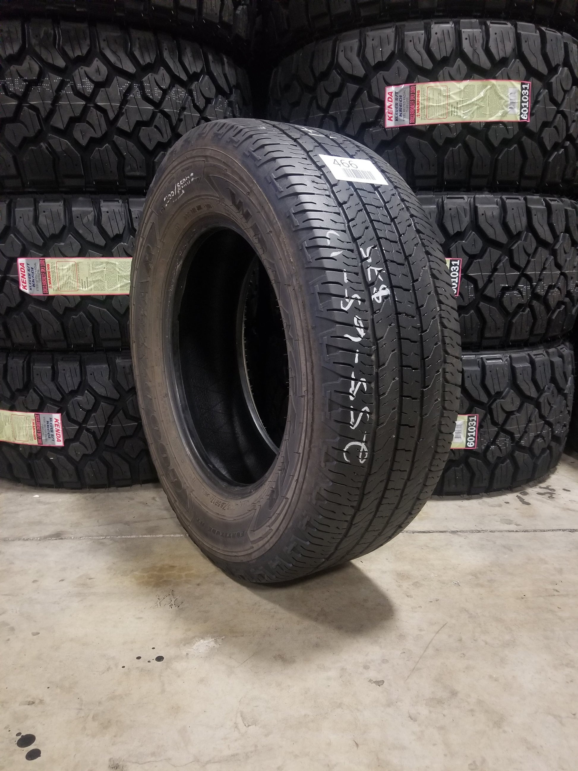 SET OF 4 255/65R17 Goodyear Wrangler Fortitude HT 110 T SL - Used Tires