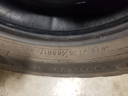 SET OF 4 255/65R17 Goodyear Wrangler Fortitude HT 110 T SL - Used Tires