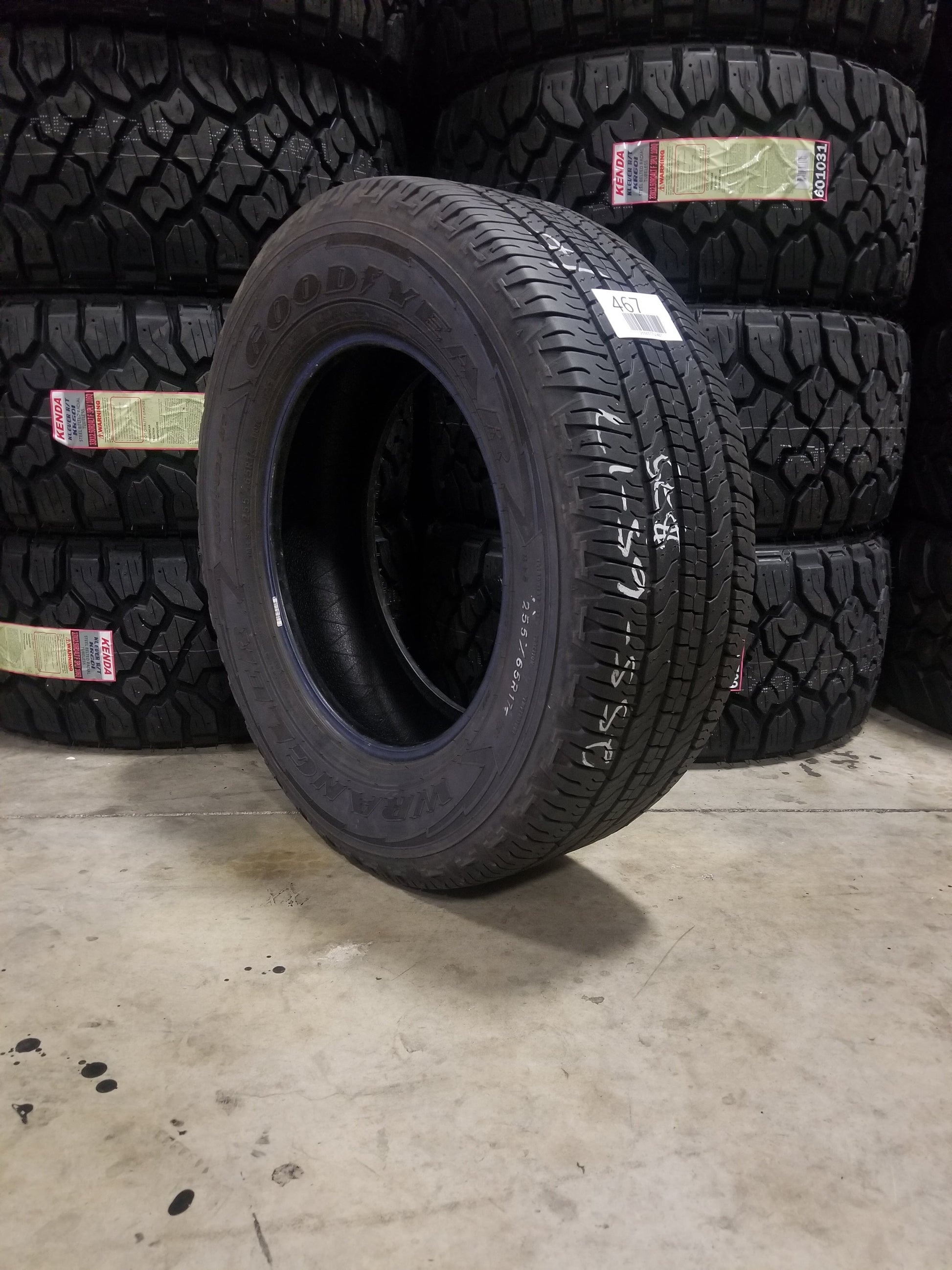 SET OF 4 255/65R17 Goodyear Wrangler Fortitude HT 110 T SL - Used Tires