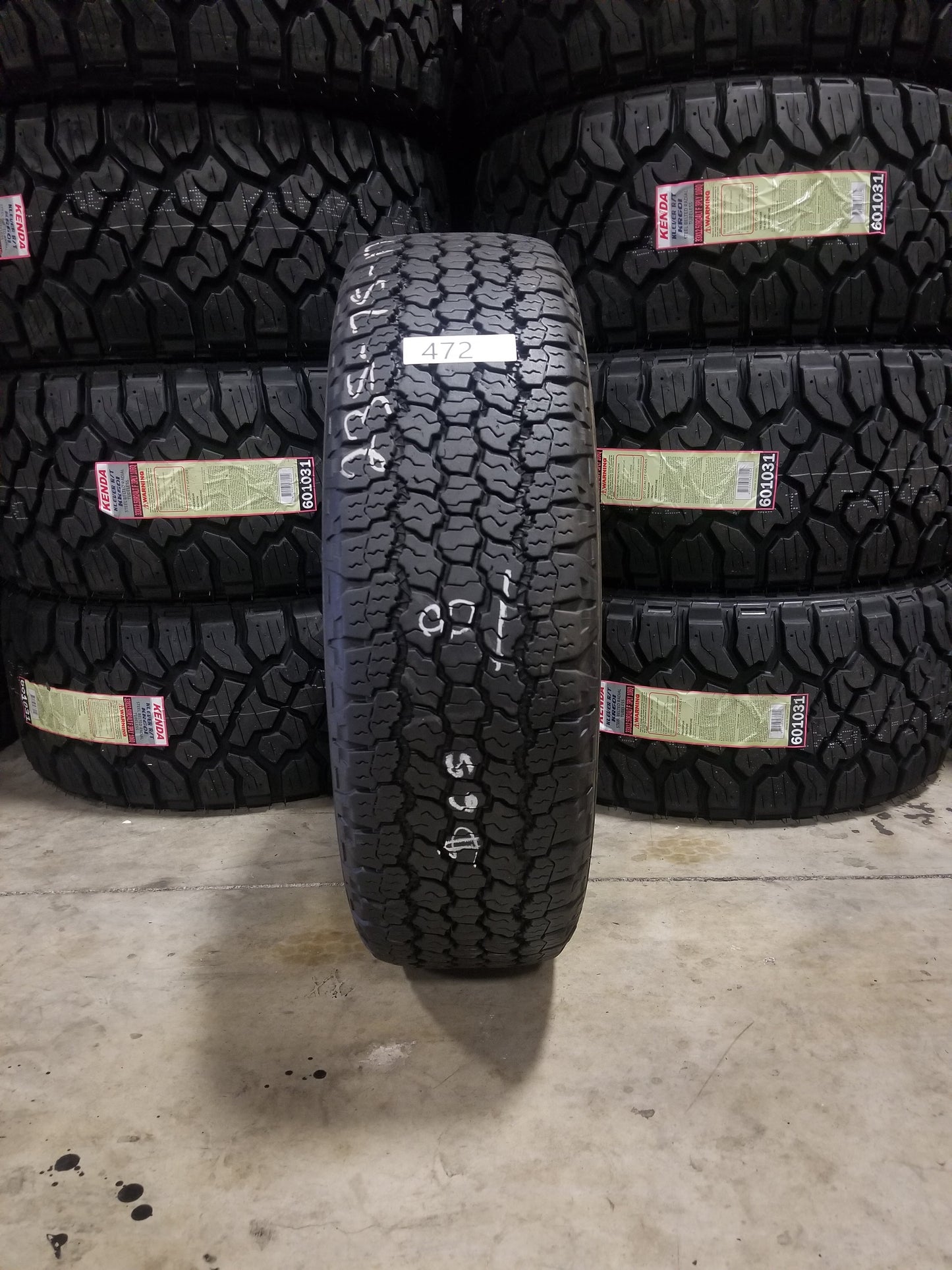 SET OF 4 235/75R17 GoodYear Wrangler A/T Adventure 109 T SL - Used Tires