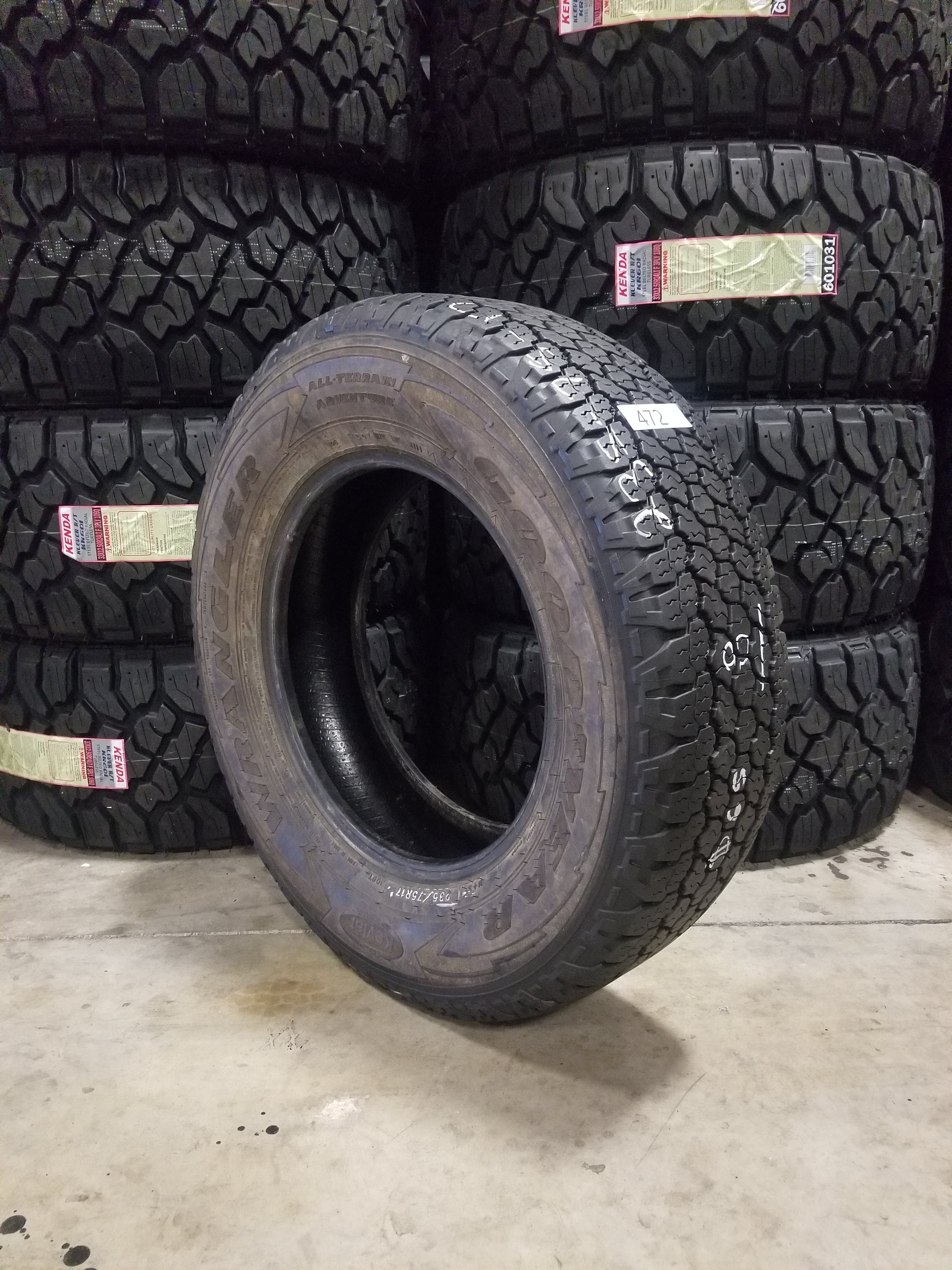 SET OF 4 235/75R17 GoodYear Wrangler A/T Adventure 109 T SL - Used Tires