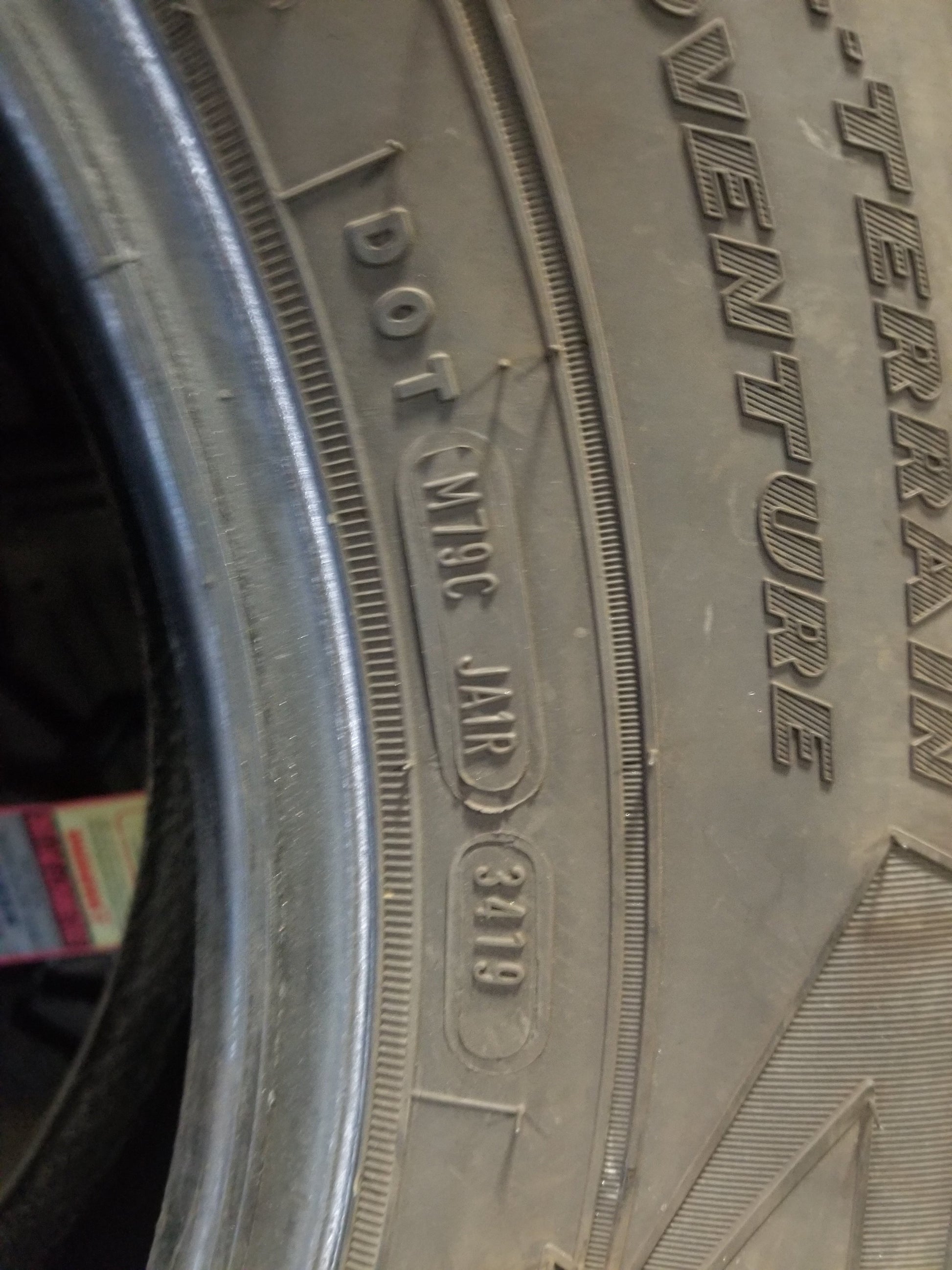 SET OF 4 235/75R17 GoodYear Wrangler A/T Adventure 109 T SL - Used Tires