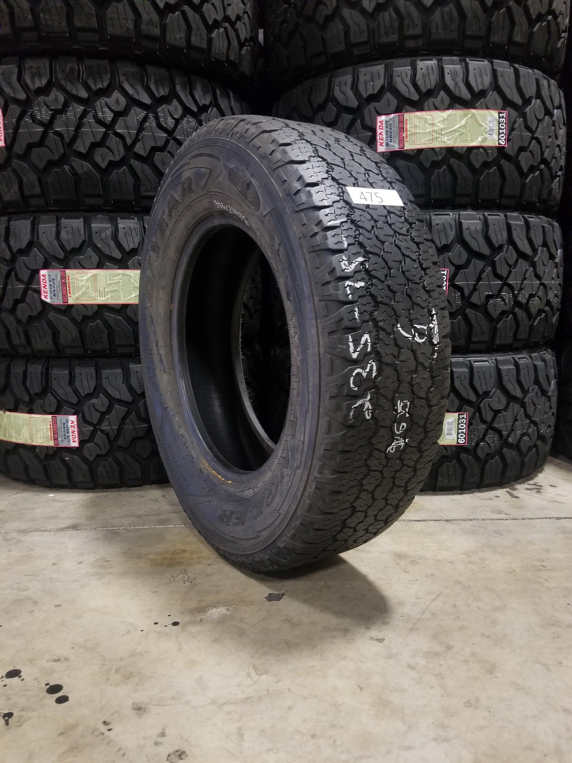 SET OF 2 235/75R17 GoodYear Wrangler A/T Adventure 109 T SL - Used Tires
