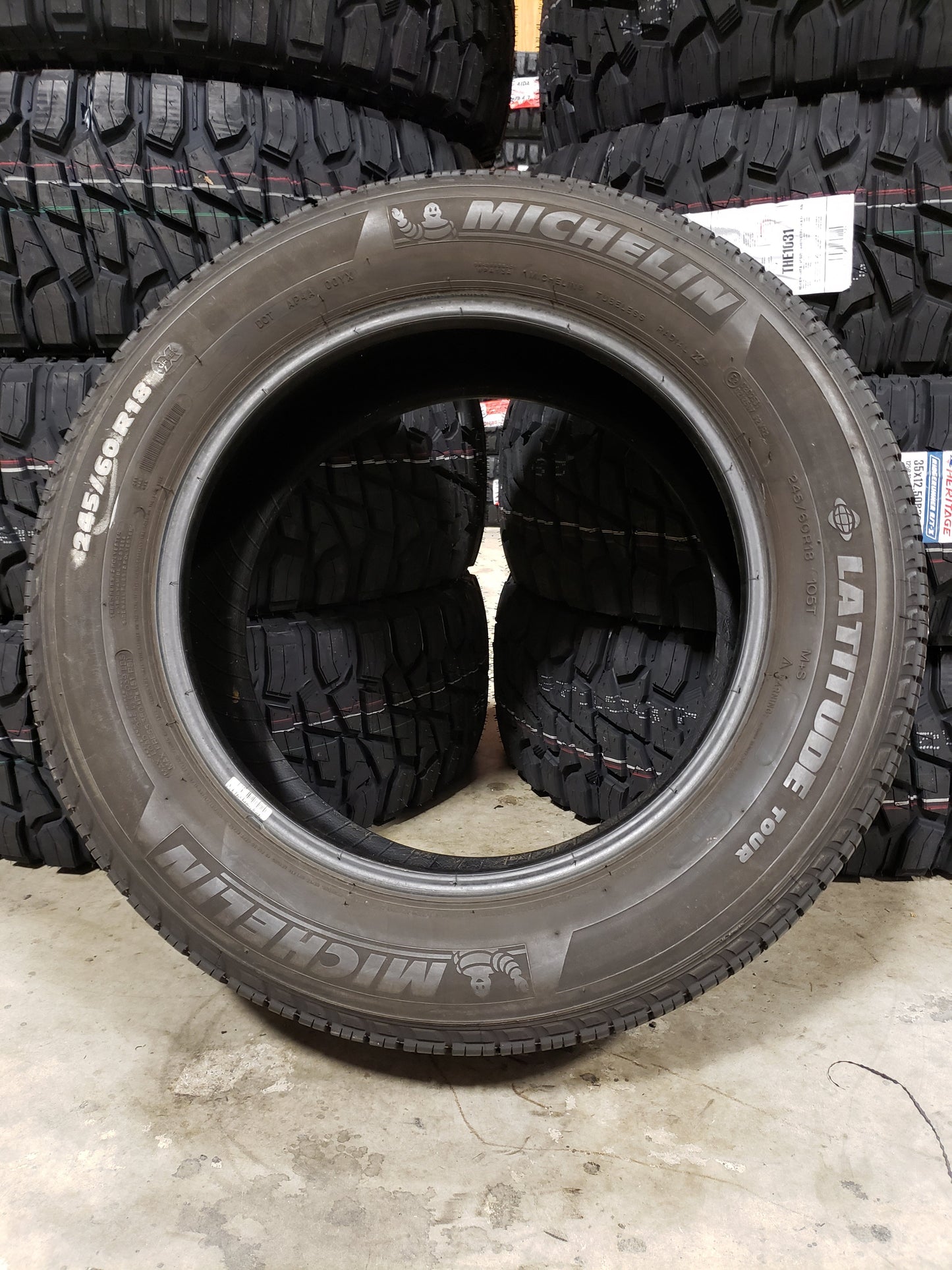 SINGLE 245/60R18 Michelin LATITUDE TOUR 105 T - Used Tires