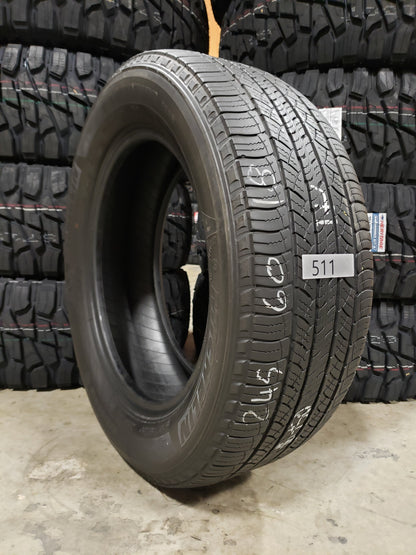 SET OF 4 245/60R18 Michelin LATITUDE TOUR 105 T - Used Tires