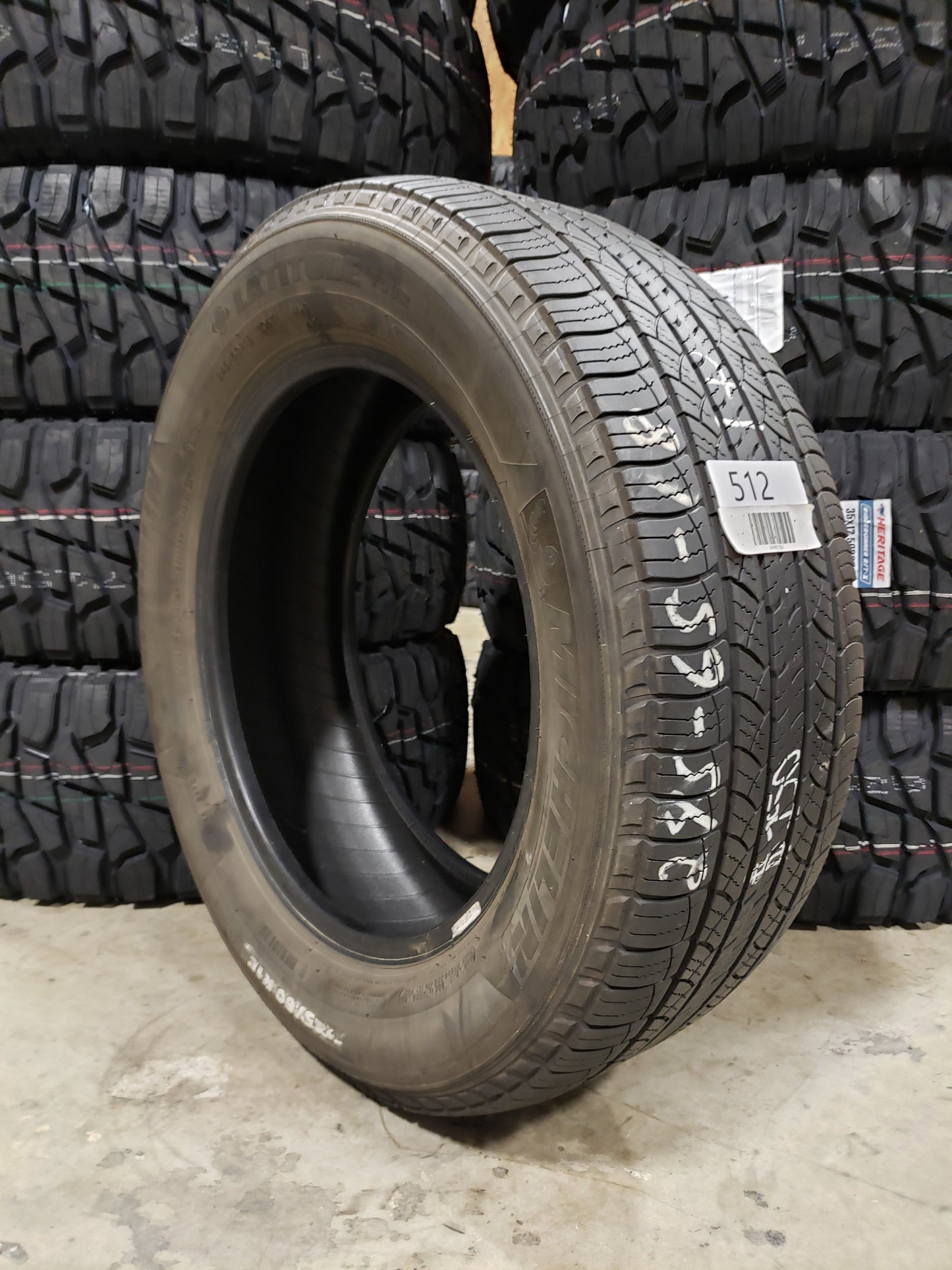 SET OF 4 245/60R18 Michelin LATITUDE TOUR 105 T - Used Tires