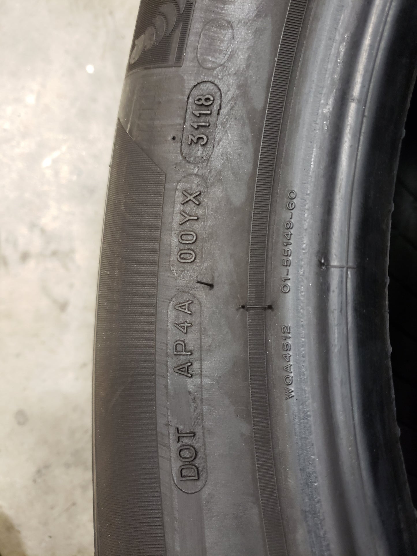 SET OF 4 245/60R18 Michelin LATITUDE TOUR 105 T - Used Tires