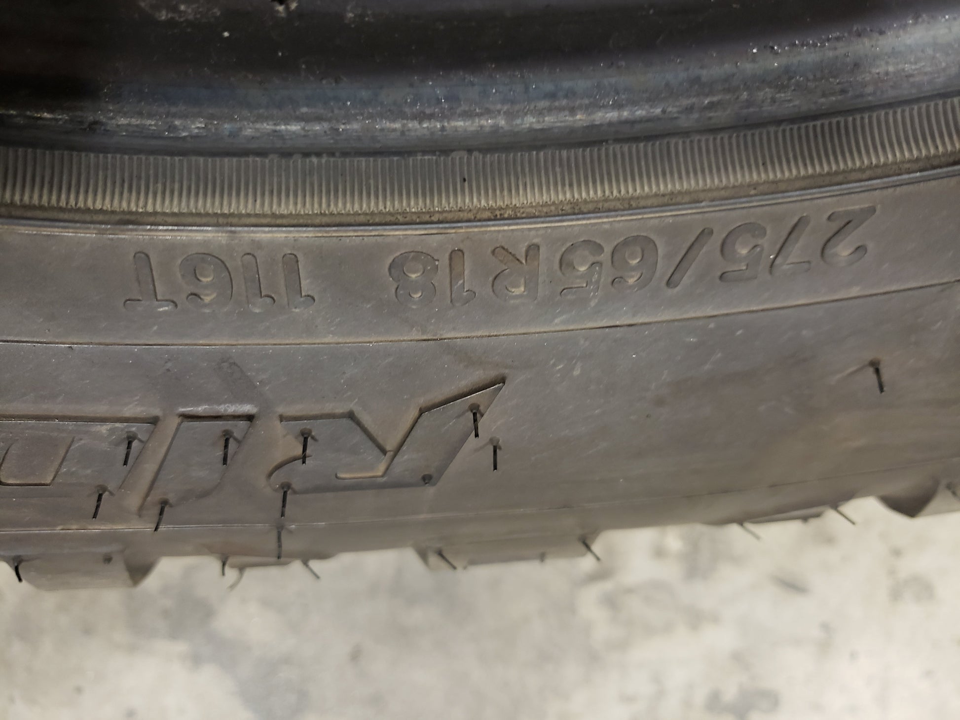 SET OF 2 275/65R18 NITTO RIDGE GRAPPLER 116 T - Used Tires