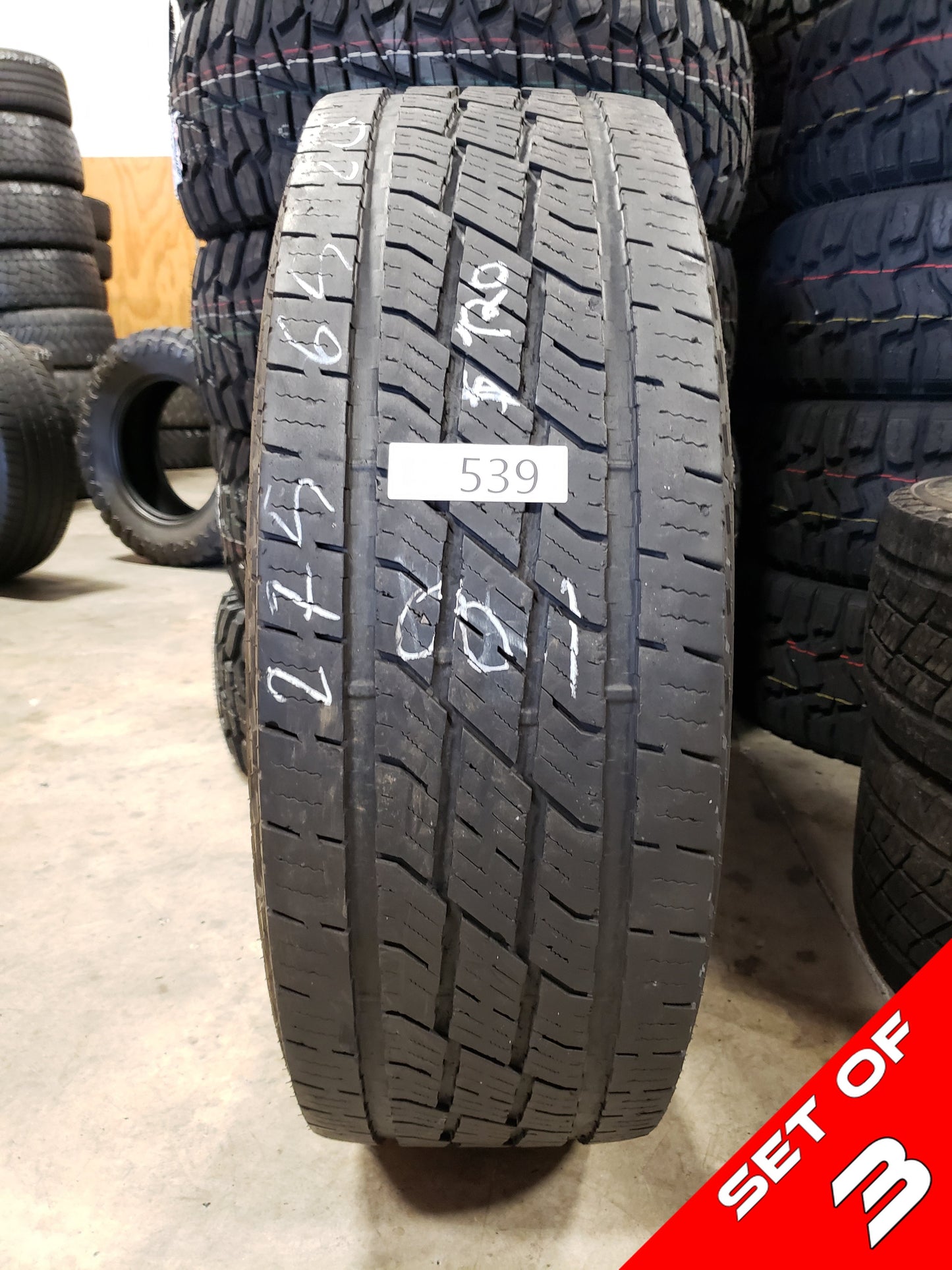 SET OF 3 275/65R20 Toyo Open Country H/T II 126/123 S E - Used Tires