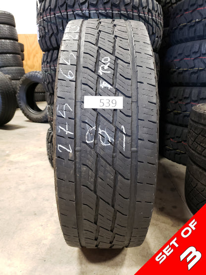 SET OF 3 275/65R20 Toyo Open Country H/T II 126/123 S E - Used Tires