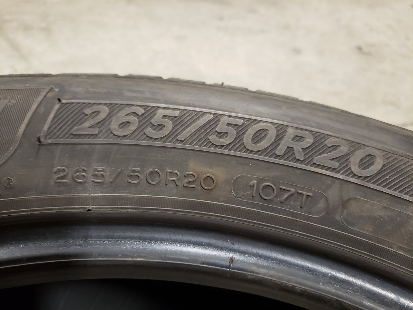 SET OF 2 245/50R20 Michelin Defender LTX m/s 107 T SL - Used Tires