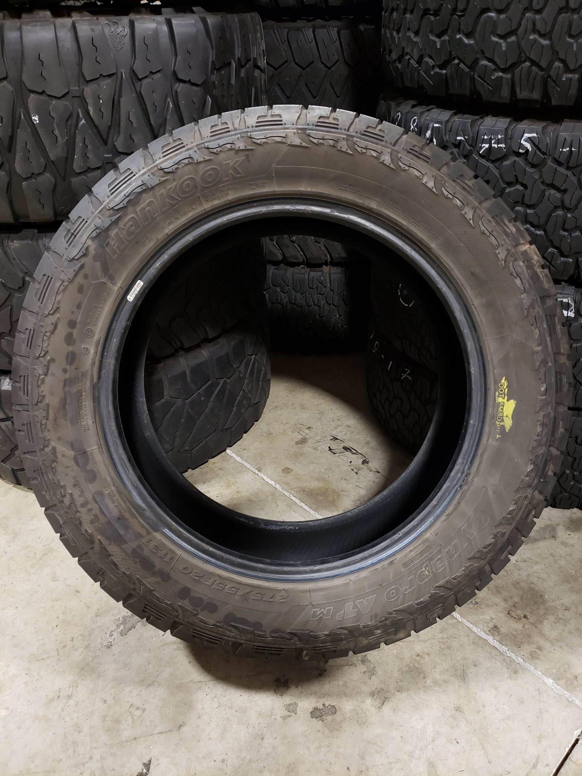 SET OF 3 275/55R20 Hankook Dynapro AT-M 113 T XL - Used Tires