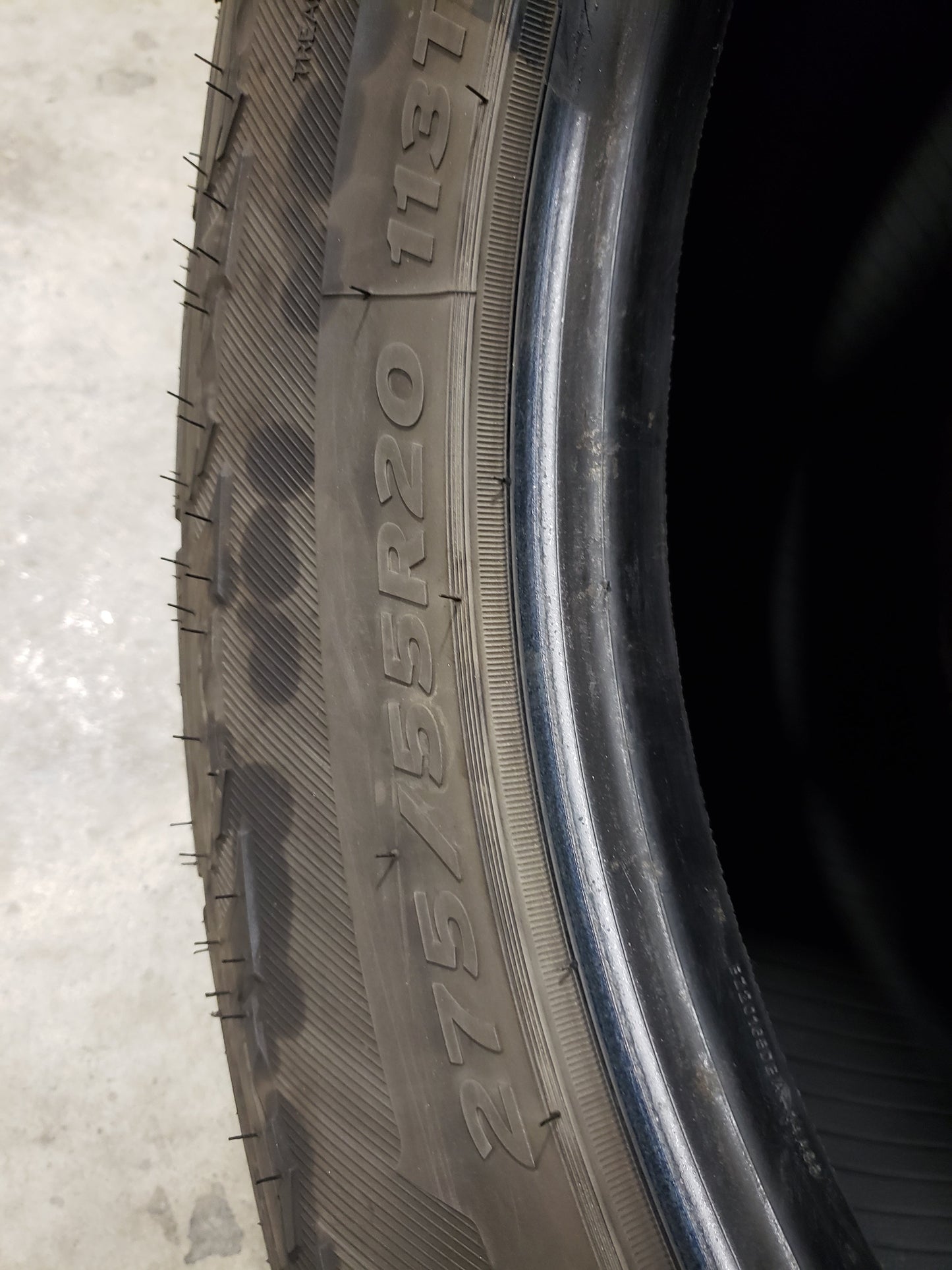 SET OF 3 275/55R20 Hankook Dynapro AT-M 113 T XL - Used Tires