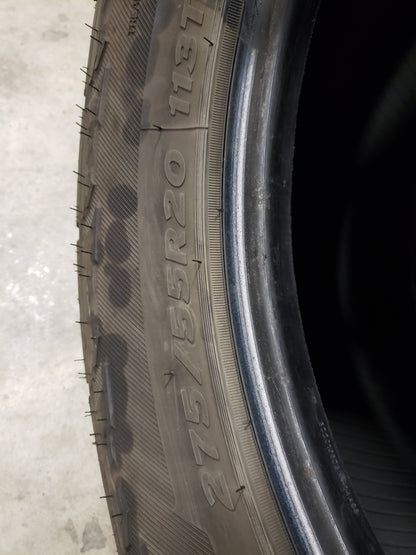 SET OF 3 275/55R20 Hankook Dynapro AT-M 113 T XL - Used Tires