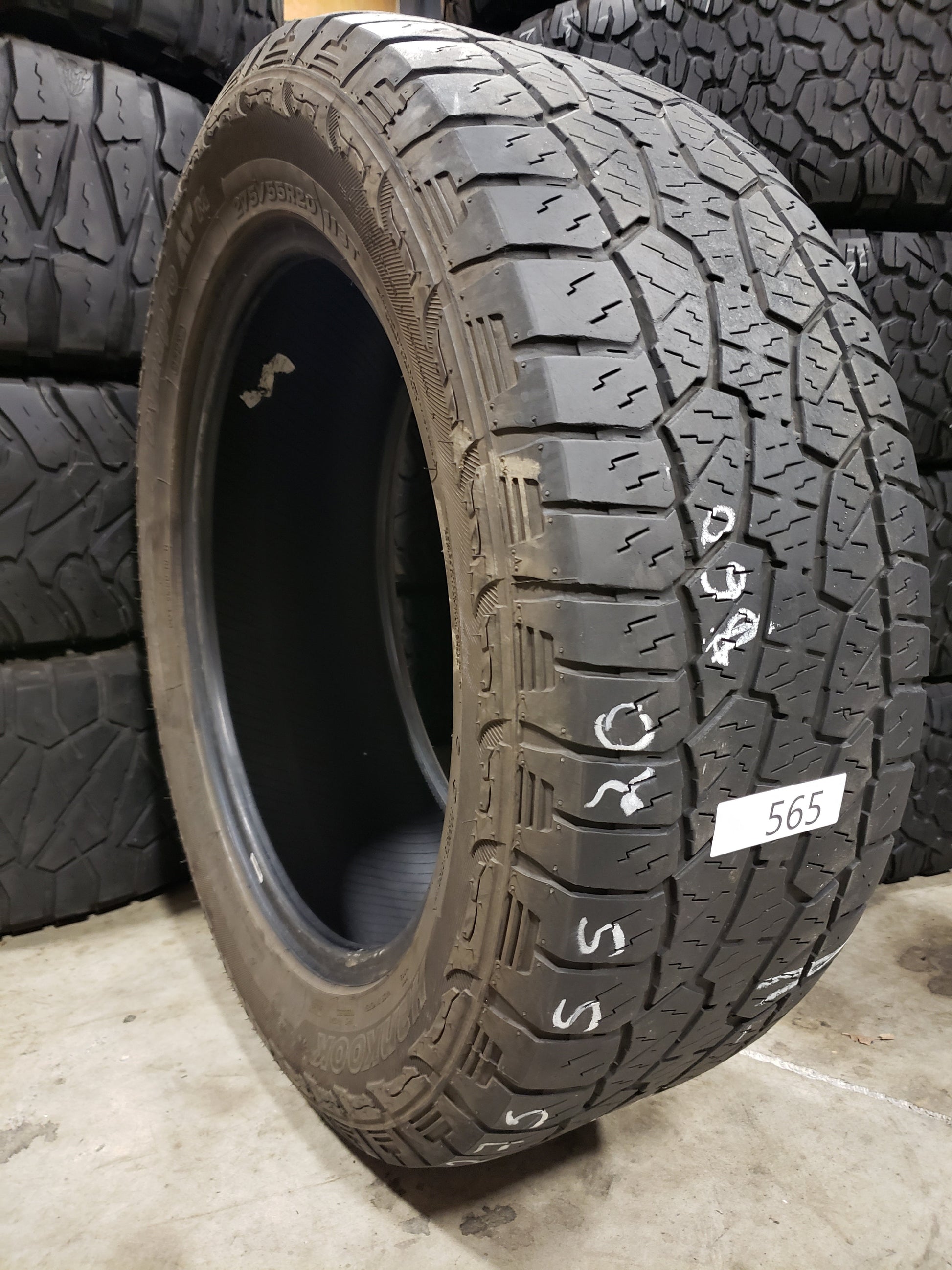 SET OF 3 275/55R20 Hankook Dynapro AT-M 113 T XL - Used Tires