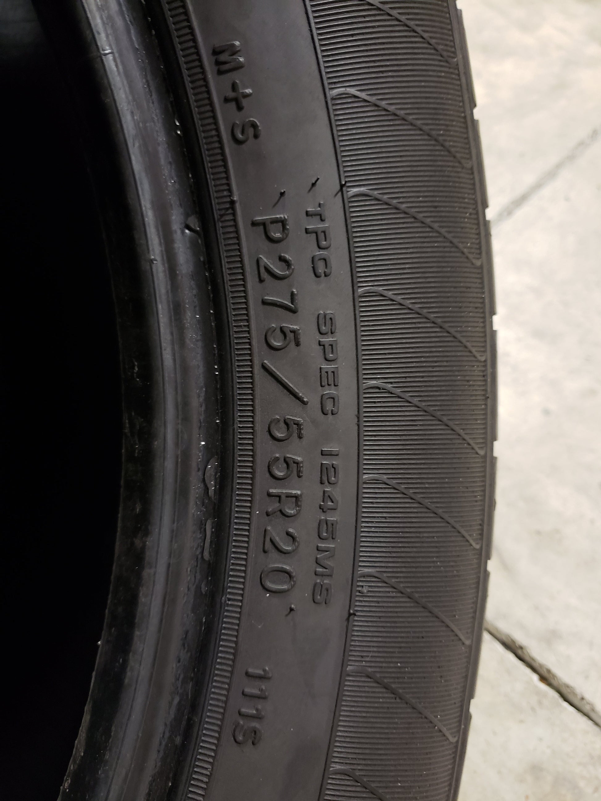 SET OF 4 275/55R20 Goodyear Eagle LS 2 111 S SL - Used Tires