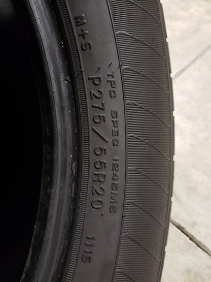 SET OF 4 275/55R20 Goodyear Eagle LS 2 111 S SL - Used Tires