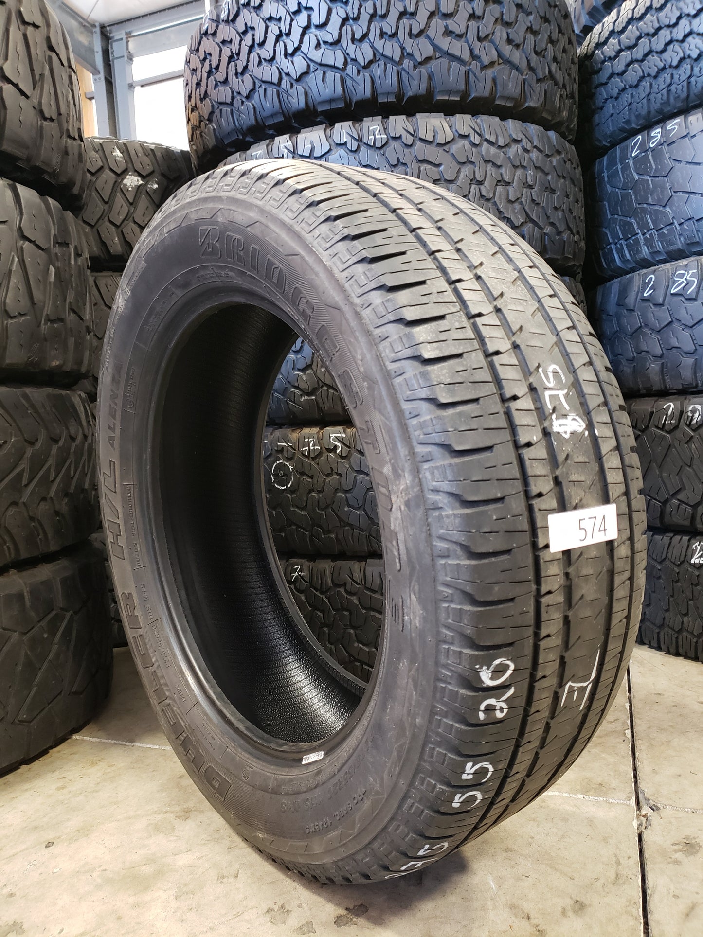 SET OF 2 275/55R20 Bridgestone Dueler H/L Alenza 111 S SL - Used Tires