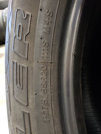 SET OF 2 275/55R20 Bridgestone Dueler H/L Alenza 111 S SL - Used Tires