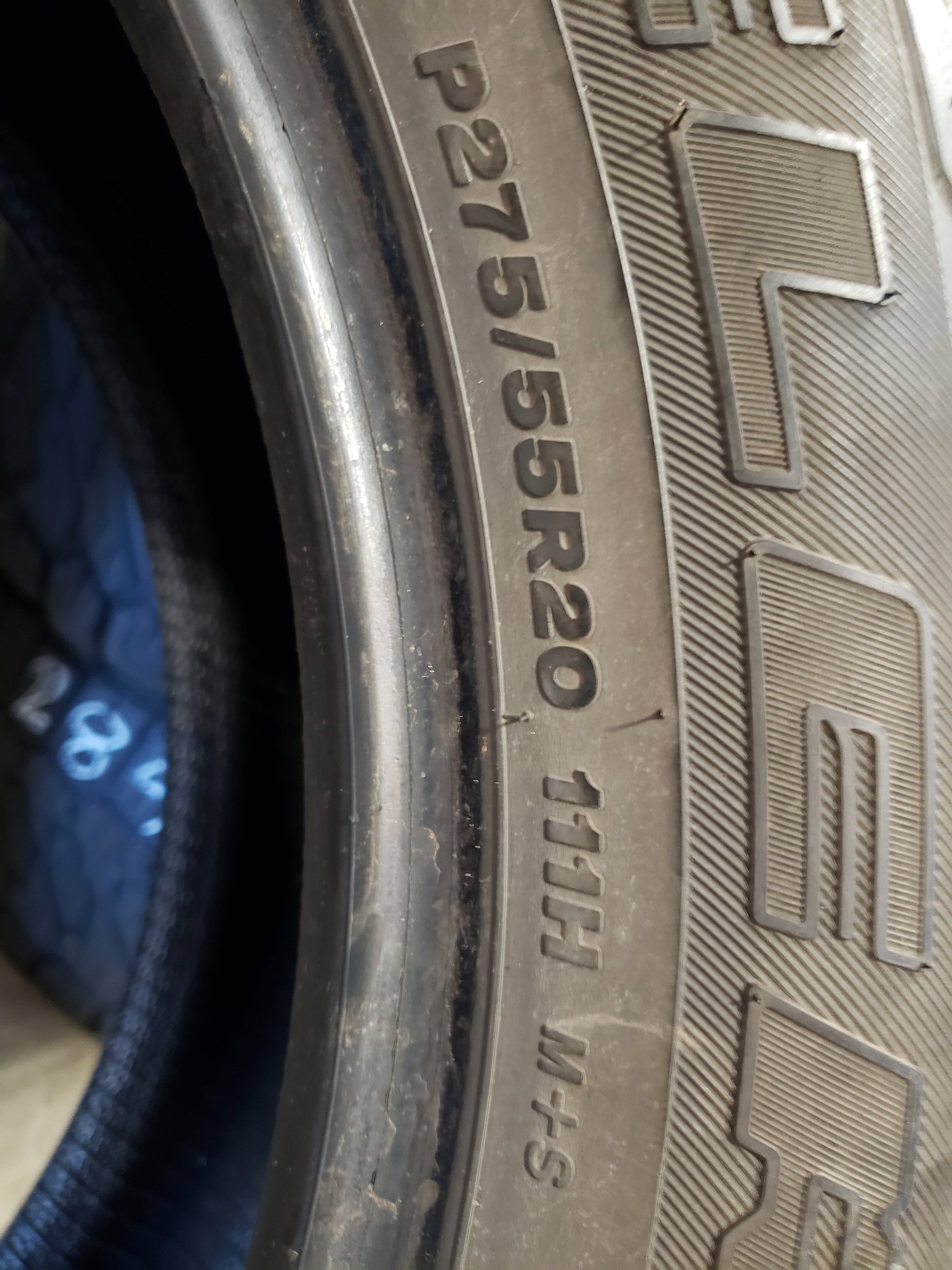 SET OF 2 275/55R20 Bridgestone Dueler H/L Alenza 111 S SL - Used Tires