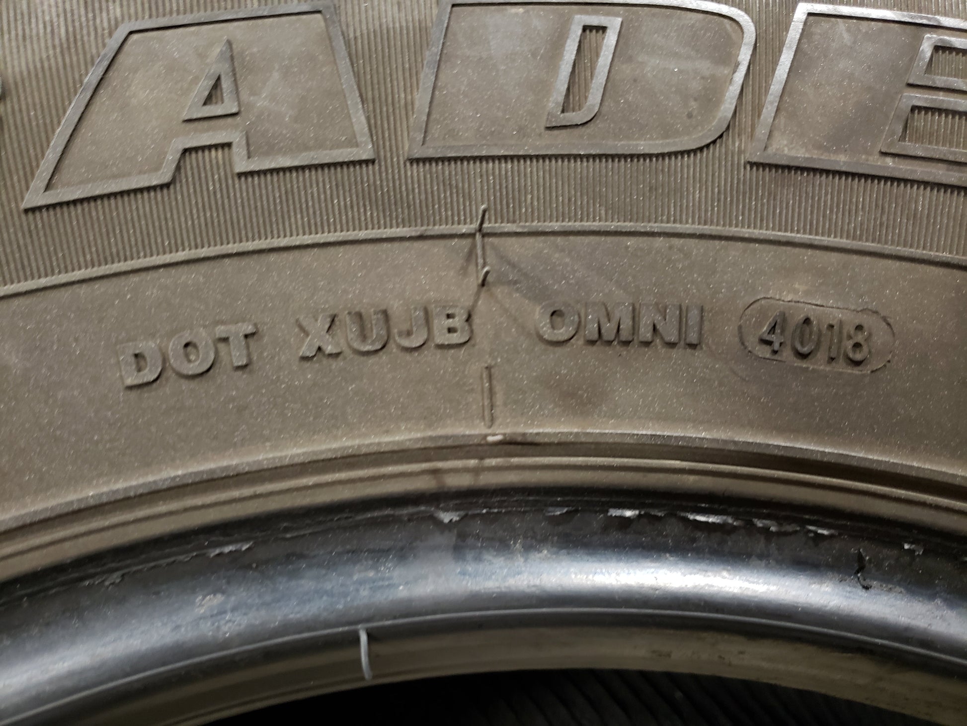 SINGLE 285/70R17 Radar Renegade A/T5 121/118 S E - Used Tires