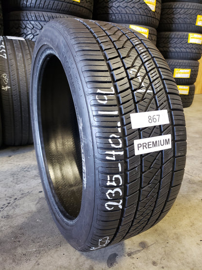 SINGLE 235/40R19 Continental Pure Contact LS 96 V XL - Premium Used Tires