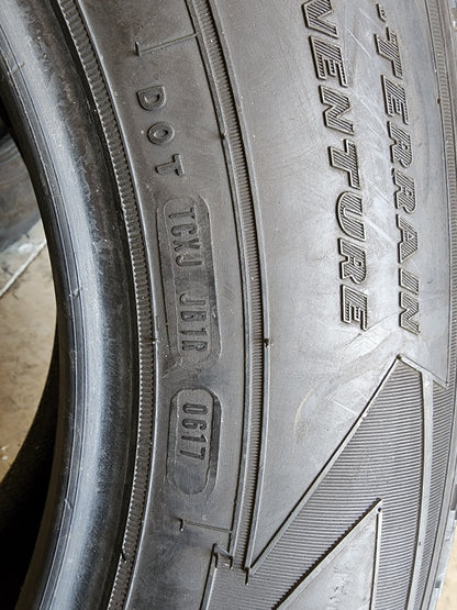 SET OF 3 255/70R18 Goodyear Wrangler Adventure 113 T SL - Used Tires